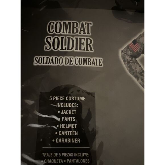 Combat Soldier Boys Halloween Costume CHILD Large 12-14, 5pc: Jacket, Pant, … - Picture 7 of 16